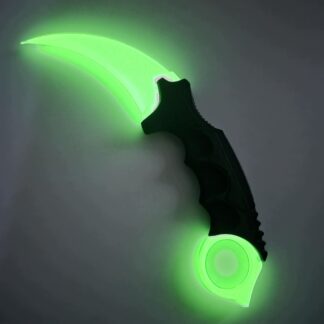 Karambit Keyrambit Knife Nóż CS:GO gadżet replika 1:1 - ŚWIECĄCY - ZIELONY