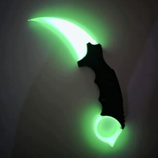 Karambit Keyrambit Knife Nóż CS:GO gadżet replika 1:1 - ŚWIECĄCY - BIAŁY