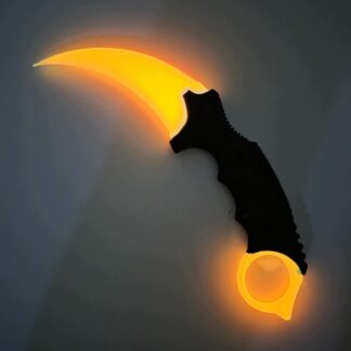 Karambit Keyrambit Knife Nóż CS:GO gadżet replika 1:1 - ŚWIECĄCY - CZERWONY